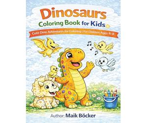 Welcome to a fun and colorful world of dinosaurs!: This Dinosaur Coloring Book for Kids is specially designed for children aged 4 to 8 years who love dinosaurs, creativity, and imaginative adventures.