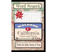 Welcome to California Towns & Landmarks Word Search Puzzle Book: Word searches with easy-to-read print about State Cities & Towns, and more. | ... vacation, holiday, free times, and education.