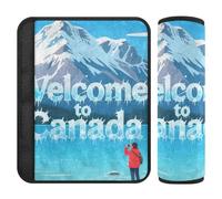 Welcome to Canada Scenery Culture Lot de 2 housses de ceinture de sécurité pour voiture Plus de confort pour conduite de camion Protection pour voiture