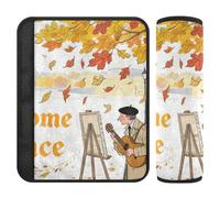 Welcome to France Scenery Culture Lot de 2 sangles rembourrées pour ceinture de sécurité Plus de confort Conduite pour camion funda para cinturón de carro