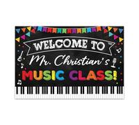Welcome to Music Classroom Poster - Personalize with Teacher Name, Suitable for School, Office & Music Class(Unframed,16x24inch(40x60cm))