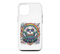 Welcome to My Chaos Rainbow Ghost Heart Lunettes d'art Graphique Coque pour iPhone 12/12 Pro