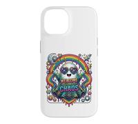 Welcome to My Chaos Rainbow Ghost Heart Lunettes d'art Graphique Coque pour iPhone 14