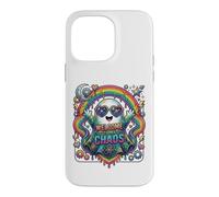 Welcome to My Chaos Rainbow Ghost Heart Lunettes d'art Graphique Coque pour iPhone 14 Pro Max