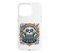 Welcome to My Chaos Rainbow Ghost Heart Lunettes d'art Graphique Coque pour iPhone 15 Pro Max