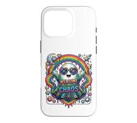 Welcome to My Chaos Rainbow Ghost Heart Lunettes d'art Graphique Coque pour iPhone 16 Pro