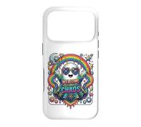 Welcome to My Chaos Rainbow Ghost Heart Lunettes d'art Graphique Coque pour iPhone 17 Pro