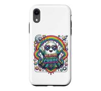Welcome to My Chaos Rainbow Ghost Heart Lunettes d'art Graphique Coque pour iPhone XR