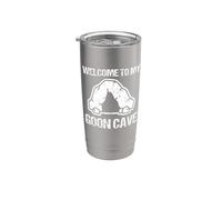 Welcome To My Goon Cave - Funny Saying Novelty Guys Cool Men Gobelet isotherme en acier inoxydable double paroi