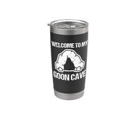 Welcome To My Goon Cave - Funny Saying Novelty Guys Cool Men Gobelet isotherme en acier inoxydable double paroi