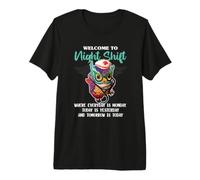 Welcome to Night Shift - Nurse Owls Lover T-Shirt Haut de Gamme