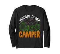 Welcome to Our Camper Camping Hiking Adventure Nature Lover Manche Longue