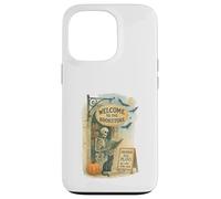 Welcome to The Bookstore Spooky Skeleton Halloween Coque pour iPhone 13 Pro