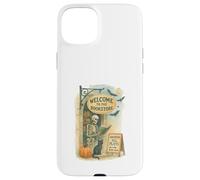 Welcome to The Bookstore Spooky Skeleton Halloween Coque pour iPhone 15 Plus