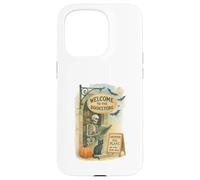 Welcome to The Bookstore Spooky Skeleton Halloween Coque pour iPhone 15 Pro