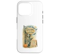Welcome to The Bookstore Spooky Skeleton Halloween Coque pour iPhone 16 Pro