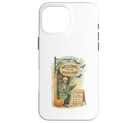 Welcome to The Bookstore Spooky Skeleton Halloween Coque pour iPhone 16 Pro Max