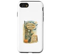 Welcome to The Bookstore Spooky Skeleton Halloween Coque pour iPhone SE (2020) / 7/8