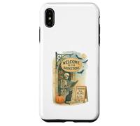 Welcome to The Bookstore Spooky Skeleton Halloween Coque pour iPhone XS Max