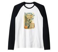 Welcome to The Bookstore Spooky Skeleton Halloween Manche Raglan
