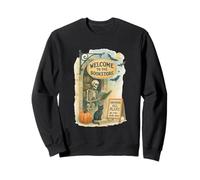 Welcome to The Bookstore Spooky Skeleton Halloween Sweatshirt