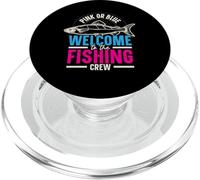 Welcome to The Fishing Crew Baby Reveal Rose ou Bleu PopSockets PopGrip pour MagSafe