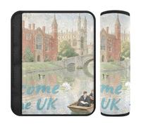 Welcome to The UK Scenery Culture Lot de 2 coussins de ceinture de sécurité pour plus de confort de conduite pour camion funda para cinturón de carro