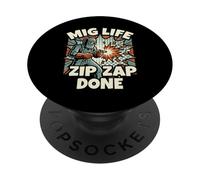 Weld Mode Zip ZAP Done Citation Soudeur Design PopSockets PopGrip Adhésif