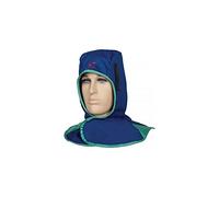 Weldas Bonnet de soudage avec velcro, tissu bleu ignifugé – Quantité 1