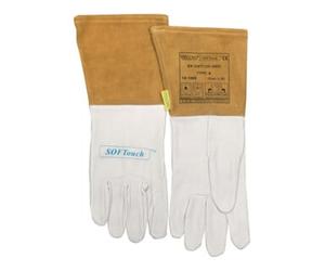 Weldas Gants de soudeur taille L (9) nature/orange cuir fleur chèvre/vach./cuir doux to Quantité:1