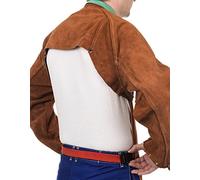 Weldas Sigma LavaBrown Veste de soudeur en cuir et textile pour tablier Taille XXL 44-7800XXL, marron, XXL