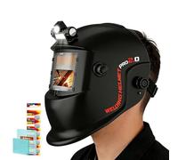 Welder Hood, Shading Masque, Solar Powered Guard, Rapid Switch Lens, Professional Protection Gear, Job Site Repair, Construction Blue Medium