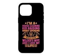 Welder Husband I'm A House Cleaning Kid Raising Money Coque pour iPhone 16 Pro Max