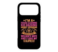 Welder Husband I'm A House Cleaning Kid Raising Money Coque pour iPhone 17 Pro Max