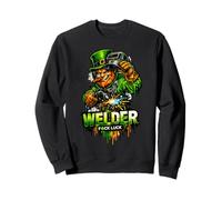 Welder Leprechaun | Guy Man, Le Gars de la Chance Irlandais de Saint-Patrick Sweatshirt