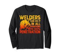 Welders Can Do It in All Position Funny Welder Welding Manche Longue