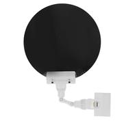 Welding Blackout Panel Auto Darkening, Clip - On Adjustable 18 cm Round Light Blocking Plate for Argon Arc Welding, Portable Welding Protective Panel with Organic Glass Shade (Blanche)