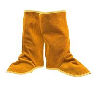 Welding Boot Cover - Welding Spats For Men, Cowhide Leather Weldings Shoe Protectors, Heat-Resistant | Spats For Weldings, Metal Work, Construction, Workshop, Safety, Protective Gear, Industrial Use