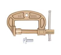 Welding Ground Clamp 300A | Brass Material for Enhanced Conductivity & Oxidation Protection | G Style Earth Clamp for Gas/Arc Welding | 40mm Opening