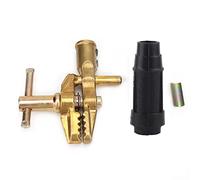 Welding Ground Clamp,Heavy Duty 600A Brass Welding Earth Ground Cable Clip and Earth Clamp for Tig Mig Stick Welder Machines,Ground Welding Earth Clamp Welder Earth Ground(Copper and Lower Iron)