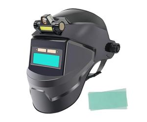 Welding Helmet with Light, True Color Auto Darkening Welding Helmets, Wide Shade 4/9-13 Protection, 2 Arc Sensor Professional Shield for TIG MIG Arc, Industrial Aesthetic with True-Vision Build