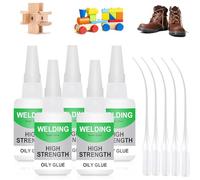 Welding High-Strength Oily Glue - 50g, Colle Huileuse Haute Résistance pour Soudage, Multi Purpose Universal Glue, pour Plastique, Caoutchouc, Métal, Bois, Céramique, Cuir (5 Pièces)