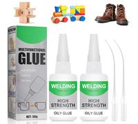 Welding High-Strength Oily Glue - 50g, Colle Huileuse Haute Résistance pour Soudage, Multi Purpose Universal Glue, pour Plastique, Caoutchouc, Métal, Bois, Céramique, Cuir (2 Pièces)