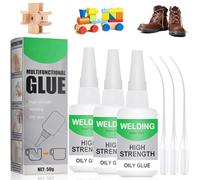 Welding High-Strength Oily Glue - 50g, Colle Universelle Puissante, Multi Purpose Universal Glue, pour Plastique, Caoutchouc, Métal, Bois, Céramique, Cuir (3 Pièces)