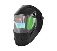 Welding Hoods - Adjustable Solar Powered Safety Shield with Lights - Welding Helmet Auto Darkening for Steel Metal Iron Construction Industrial Manufacturing Fabrication Shop Garage