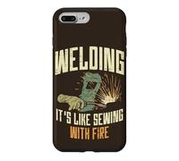 Welding It's Like Sewing with Fire Soudeur drôle Coque pour iPhone 7 Plus/8 Plus