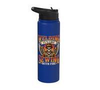 Welding It's Like Sewing With Fire - Soudeur métallurgiste Stainless Steel Insulated Water Bottle