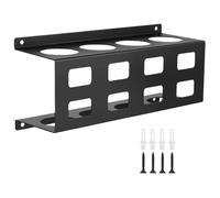 Welding Rod Organizer, Soldering Stick Rack, 11.6x4x5.47 Inches Portable Tool Storage Holder Four Slot Wall Mount, Electrode Stand for Garage, Workshop, Electrician, Mechanic, Repair and Maintenance