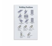 Welding Techniques Poster Positions Trade School Education Decor | Engaging welding techniques poster showing positions for trade school classroom(Magnetic,12x18inch(30x45cm))