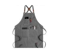 Welding work apron with multiple pockets for storing tools, stain-resistant and easy to clean